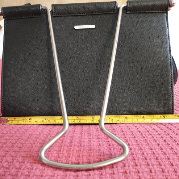 Studio Cult Binder Clip Bag Purse in Black and Silver - Picture 7 of 16